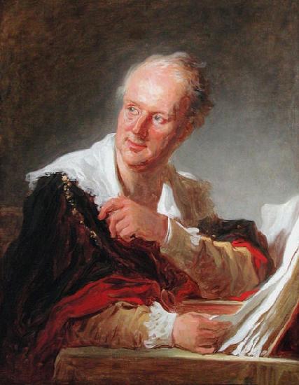 Jean-Honore Fragonard Portrait of Denis Diderot oil painting image